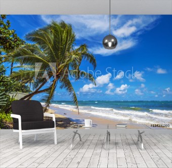 Picture of Punaluu Beach on Oahu Island Hawaii